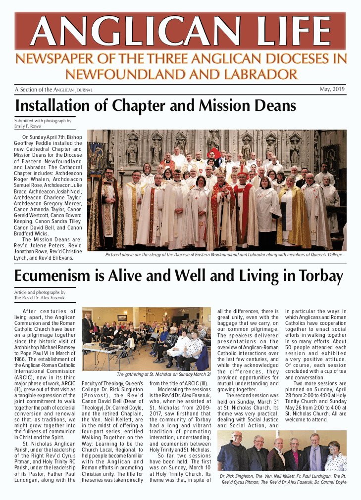 May issue Anglican Life cover.png