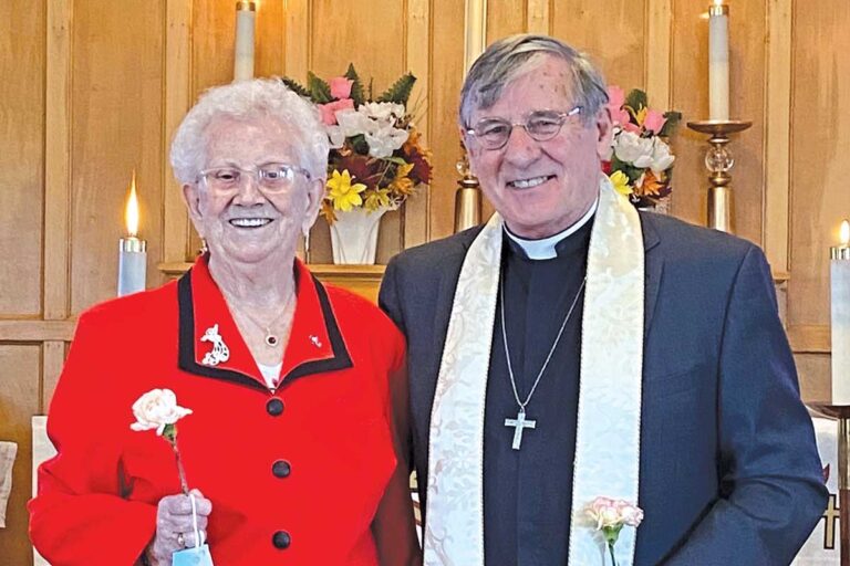 Jessie Walter, the oldest mother who attended the Mother’s Day service this year at St. Augustine’s