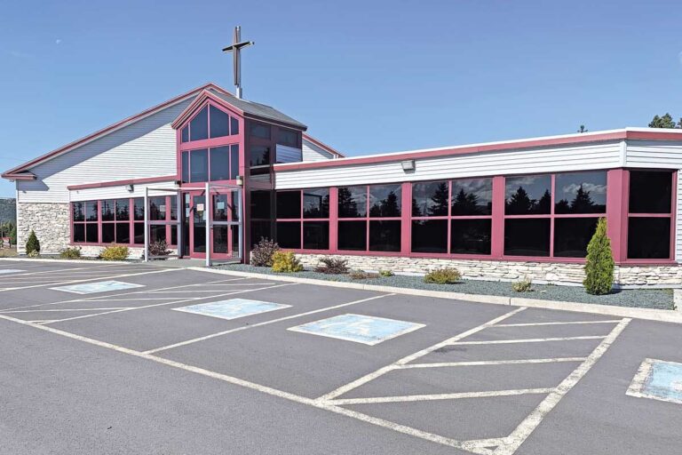 The outside of the Oratory of the Resurrection in 2021