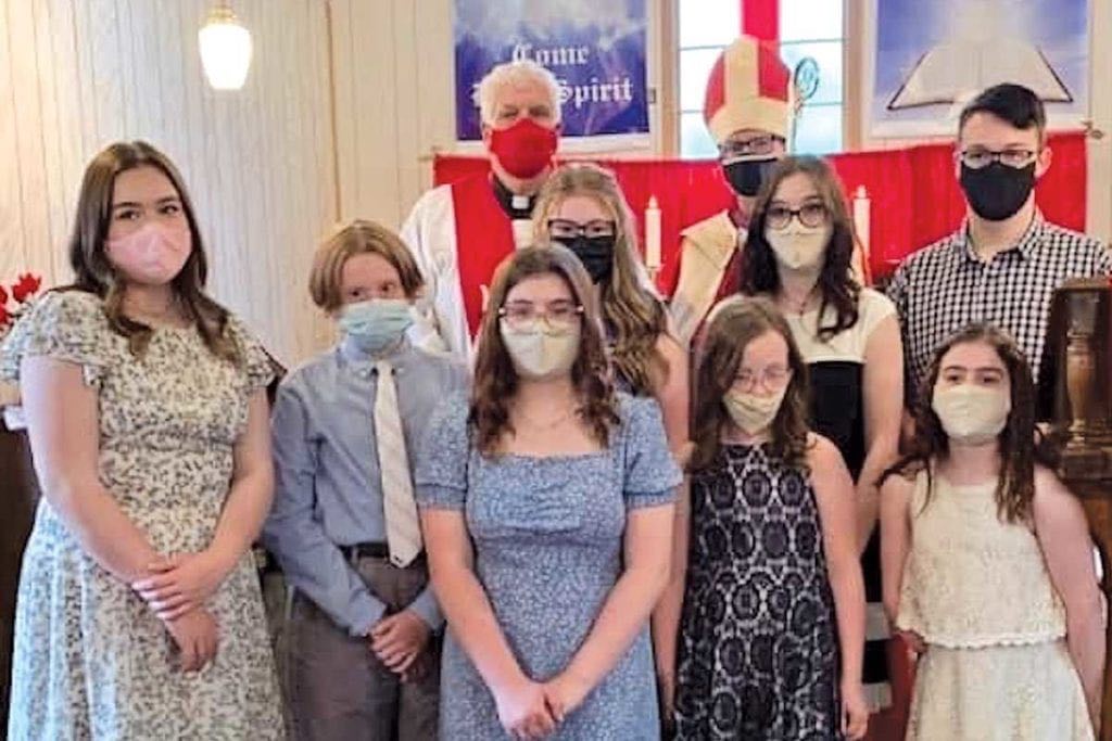 The confirmation class from St Mark’s, Summerville