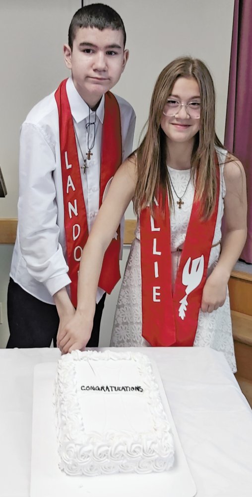 cutting confirmation cake Port aux Basques 2022