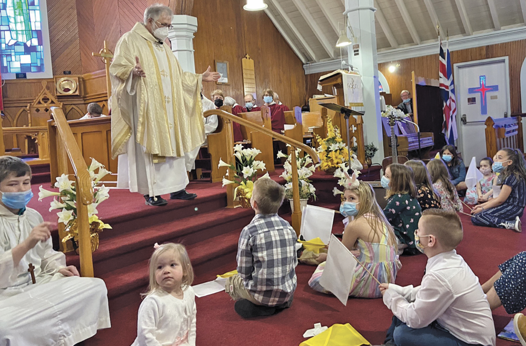 The Rev'd Scott Winsor in Upper Island Cove Easter 2022