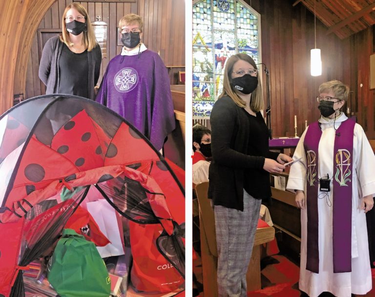 Amanda Halliday of the CNIB, and The Rev’d Lynn Courage for the Lenten outreach project