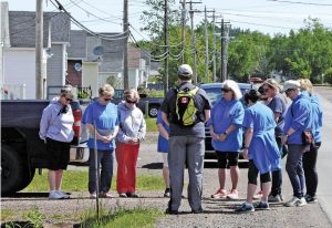 A photograph from the prayer walk