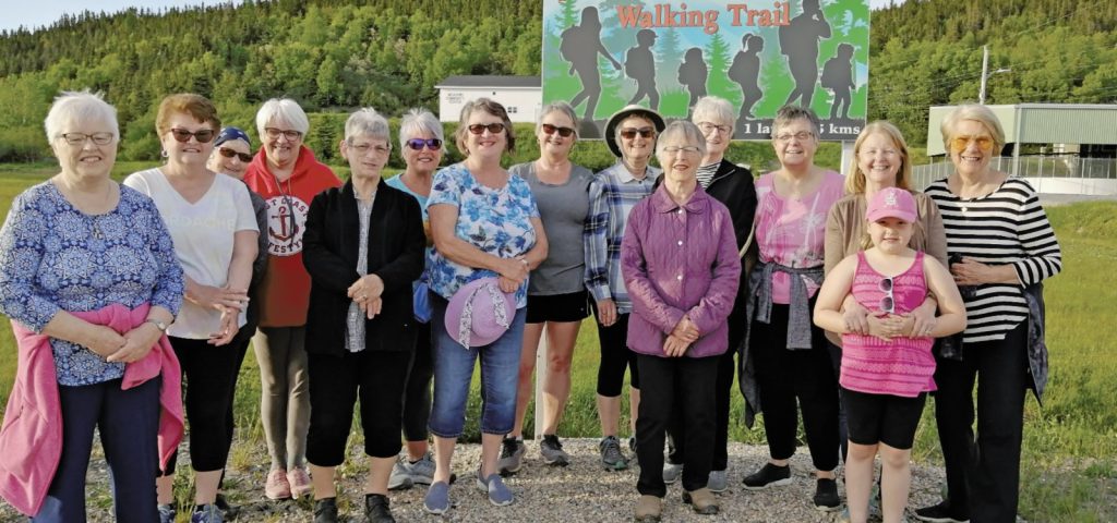 Group of people who participated in a prayer walk in Meadows NL