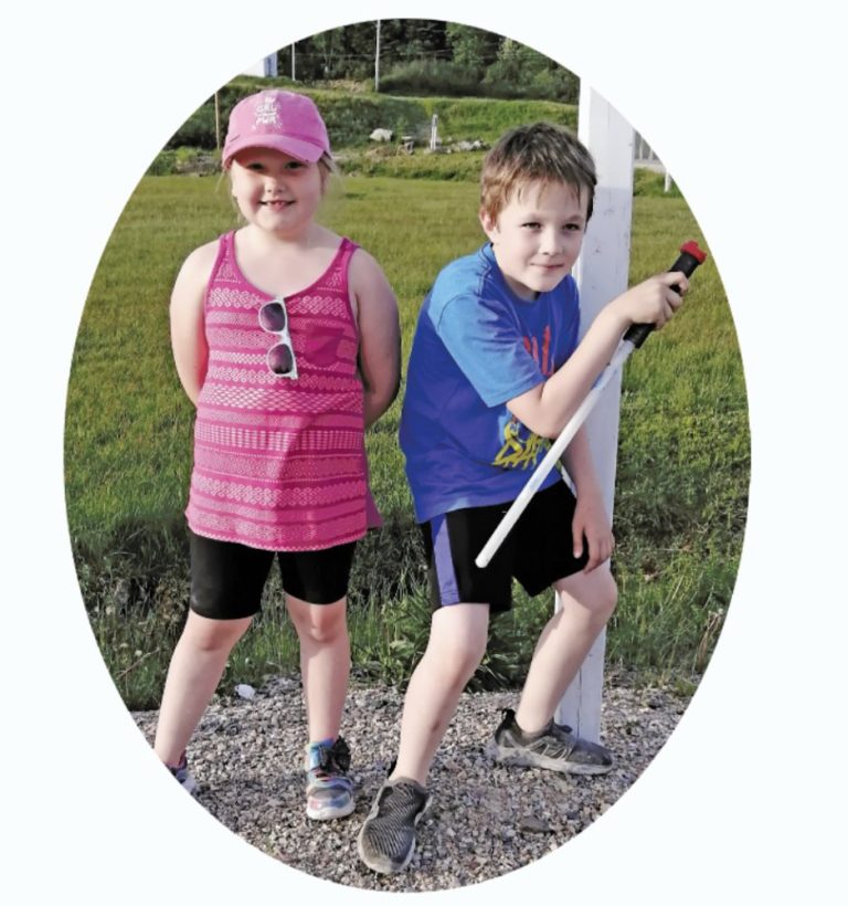 Grandchildren who walked in the prayer walk in Meadows