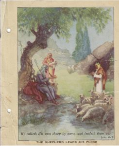 front of Sunday School card from Mary Carter