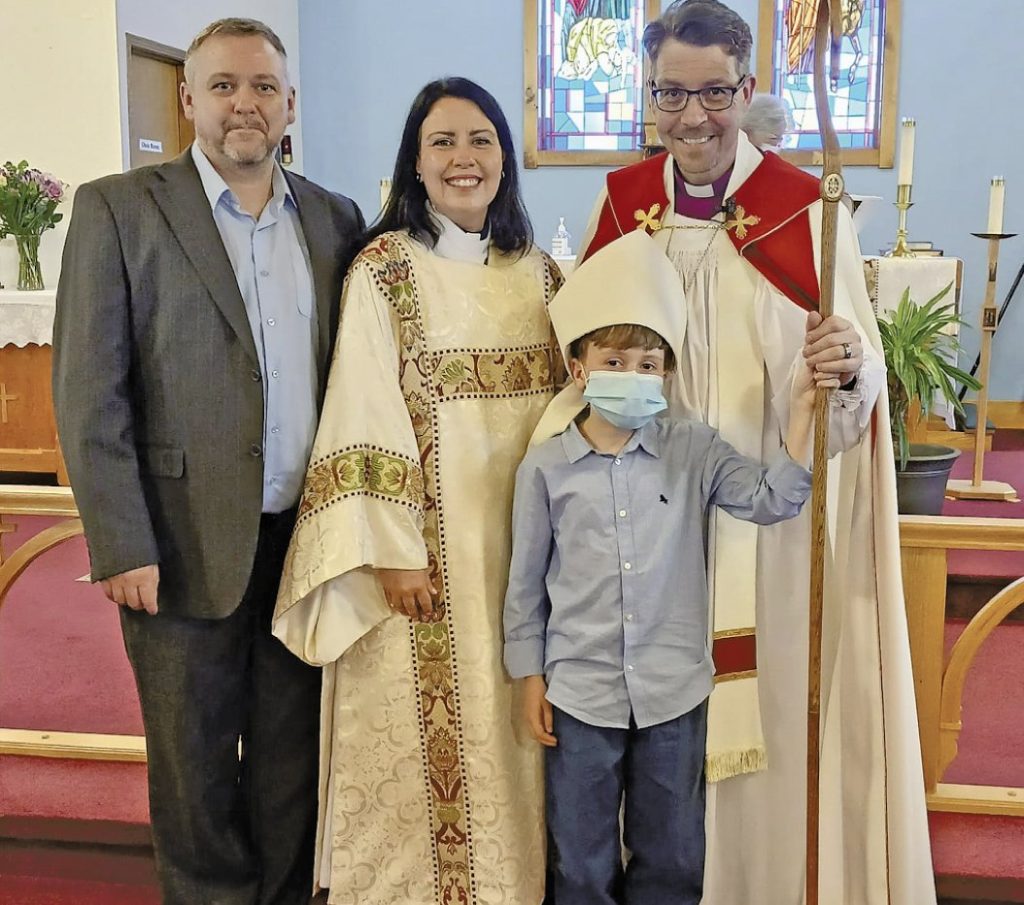 Bishop Rose with Tracy Sullivan and family