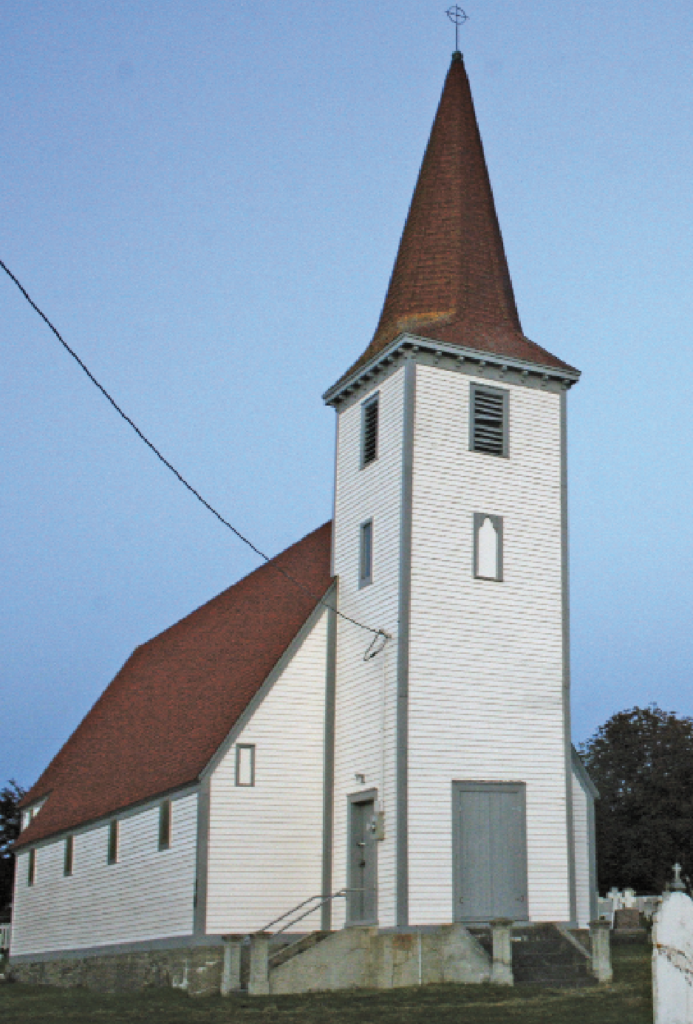old church that is used for summer services only in Topsail, NL