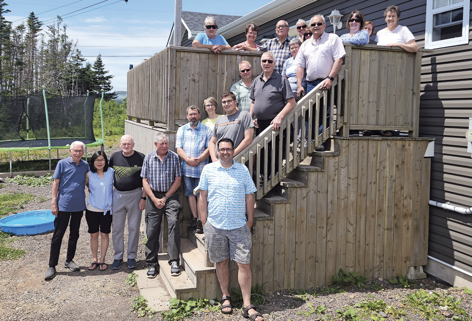 people at pariush BBQ