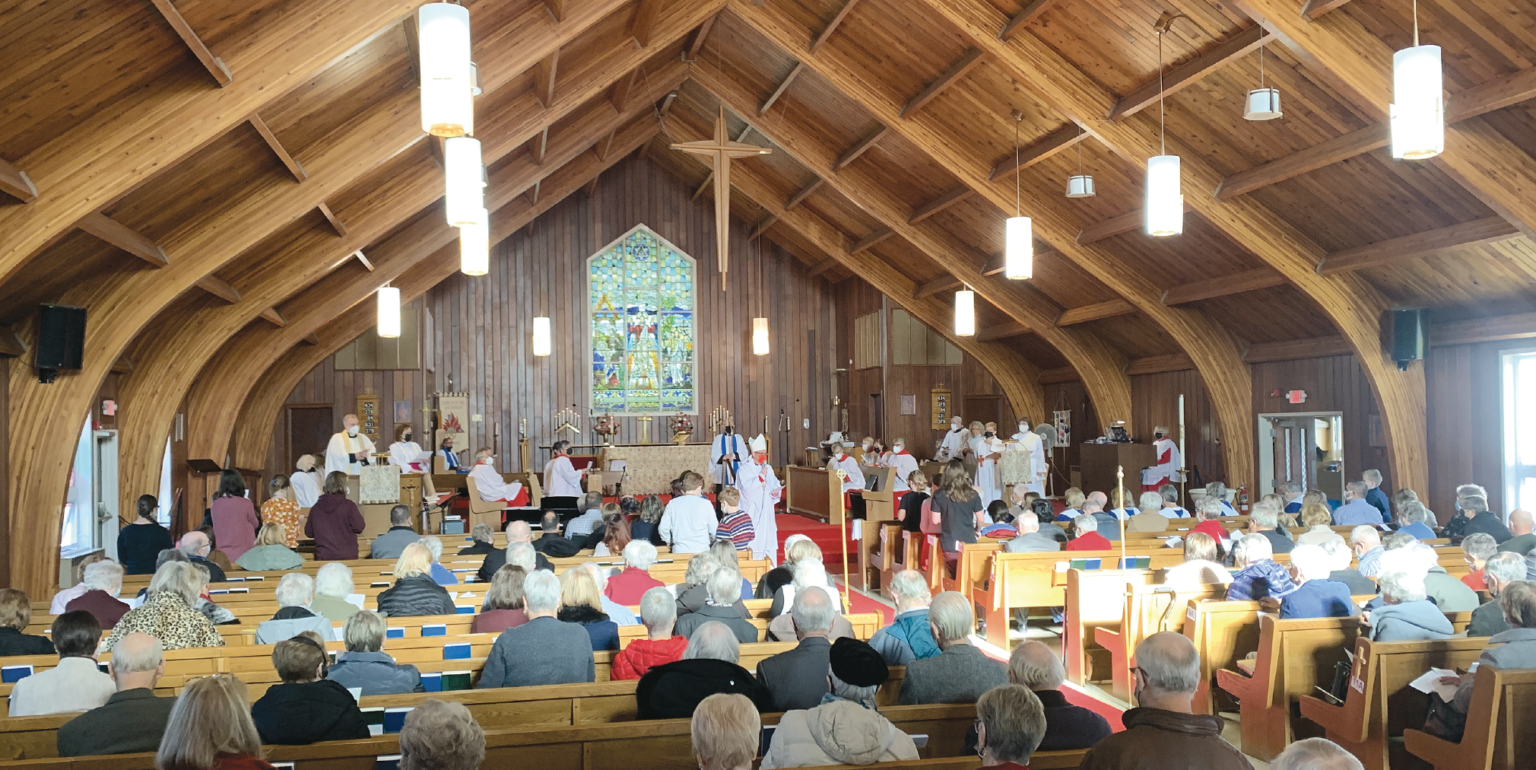 inside church of the Ascension in Mount Pearl, NL