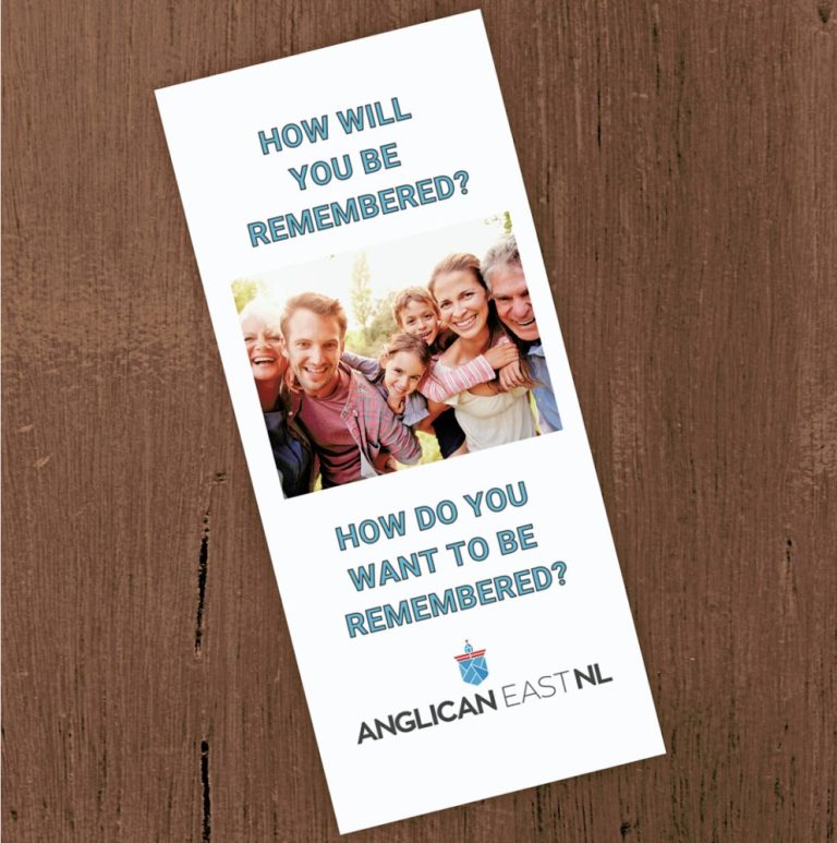 brochure of planned giving information for Anglican EastNL