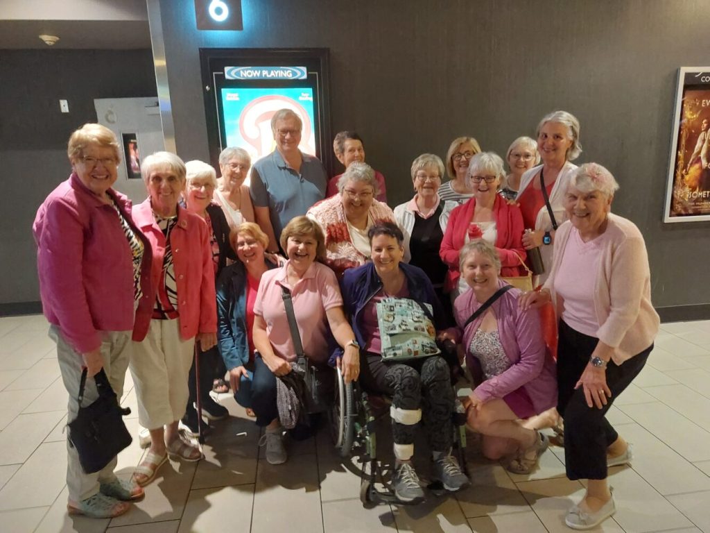 Attending the Barbie Movie – all dressed in pink!