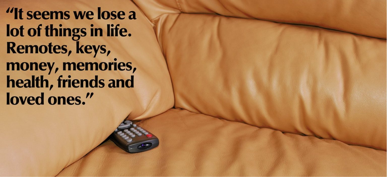 remote control "lost" in a couch