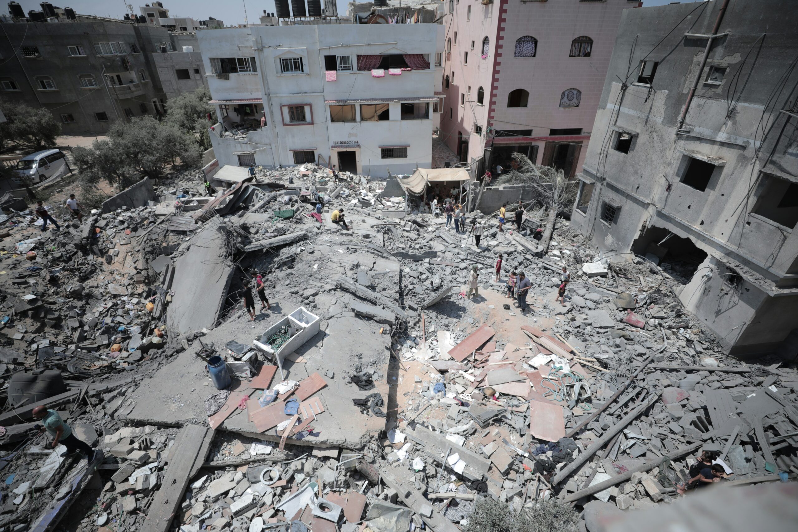 buildings destroyed by war in Gaza