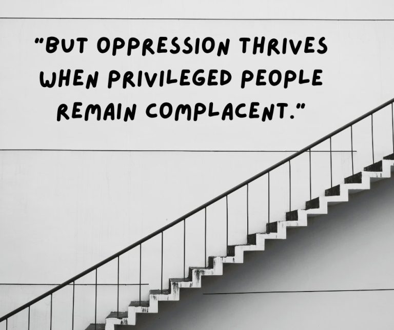 a staircase with a quotation from this article