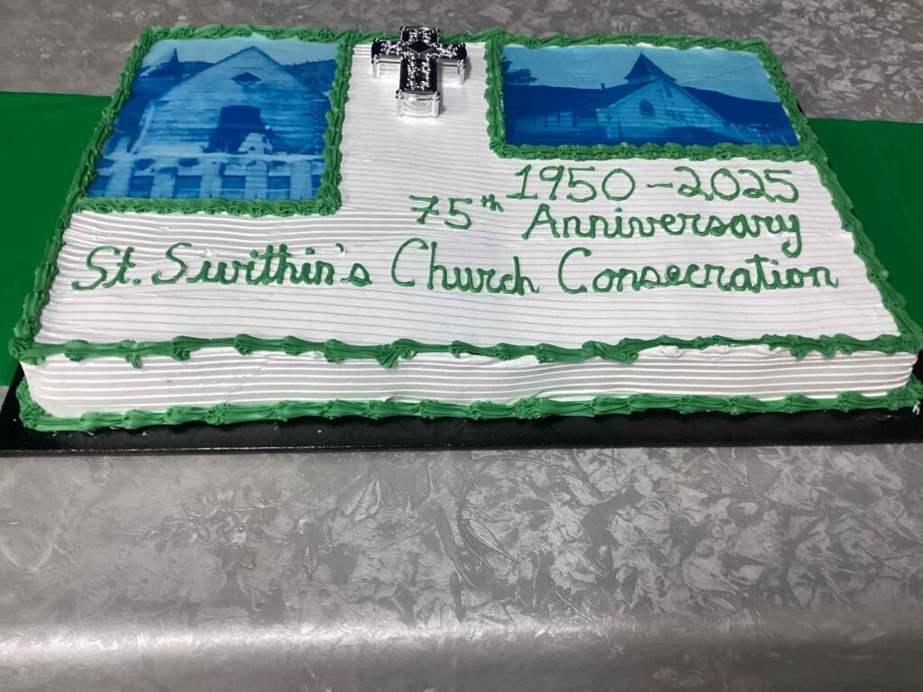 St. Swithin's 75th anniversary cake