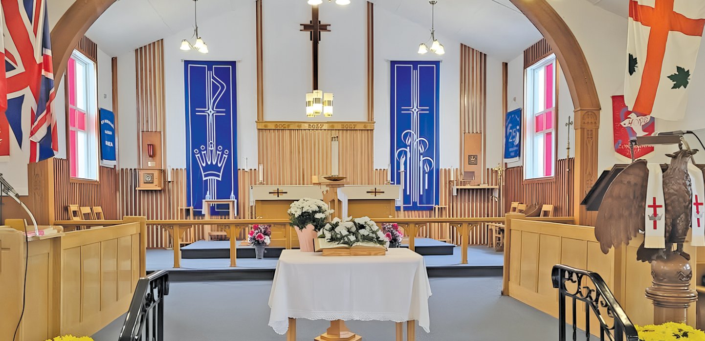 a church decorated for mother's day