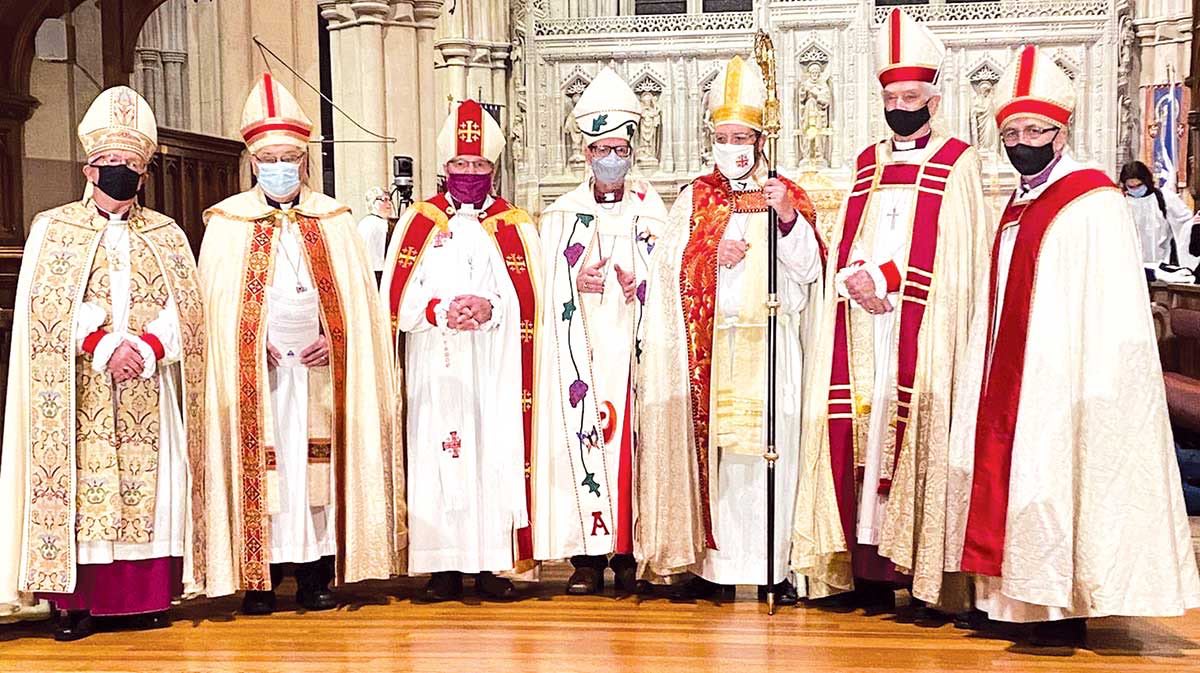 Bishops of Newfoundland, current and retired, who were in attendance: Archbishop Coffin, Bishop Young, Bishop Organ, Bishop Watton, Bishop Rose, Bishop Mate, Bishop Pitman