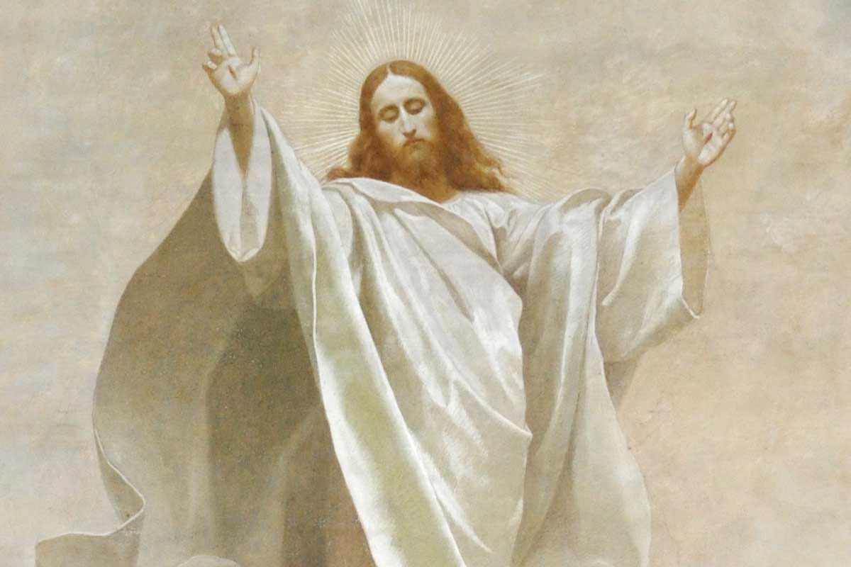 Christi Himmelfahrt (Ascension of Christ) by Gebhard Fugel, c.1893 image: www.wikimedia commons, public domain