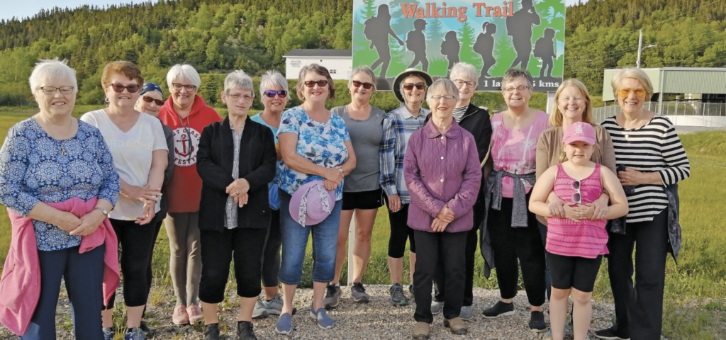 Group of people who participated in a prayer walk in Meadows NL